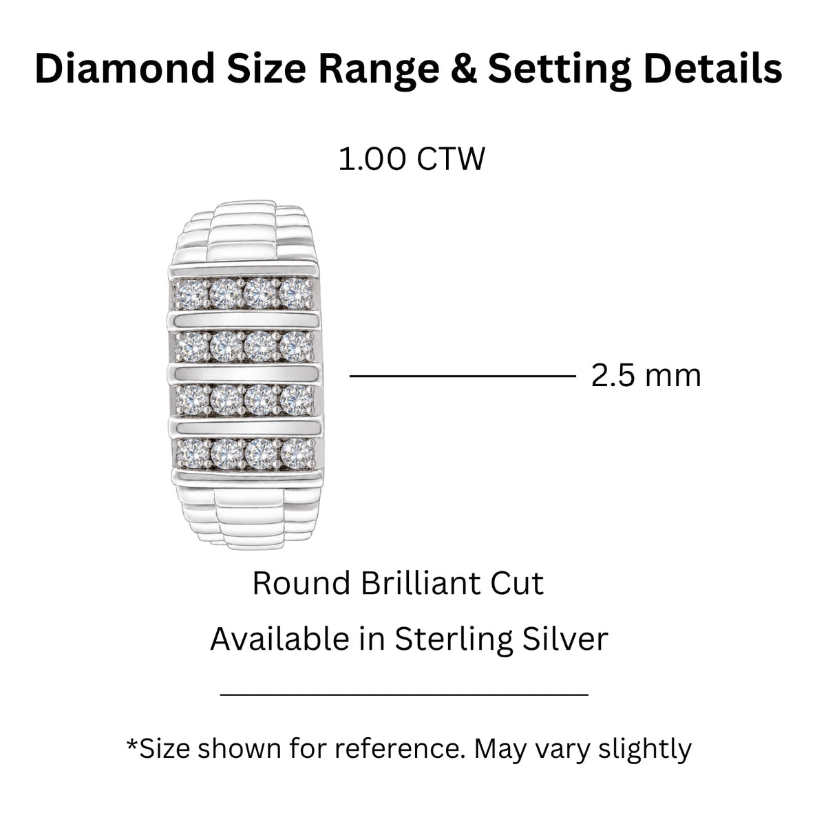 1 ct. T.W. Lab-Grown Diamond Round Engagement Ring in Sterling Silver or 14K Gold over Silver
