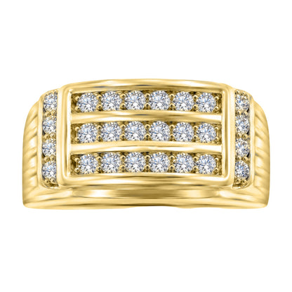 1 ct. T.W. Lab-Grown Diamond Round Engagement Ring in Sterling Silver or 14K Gold over Silver