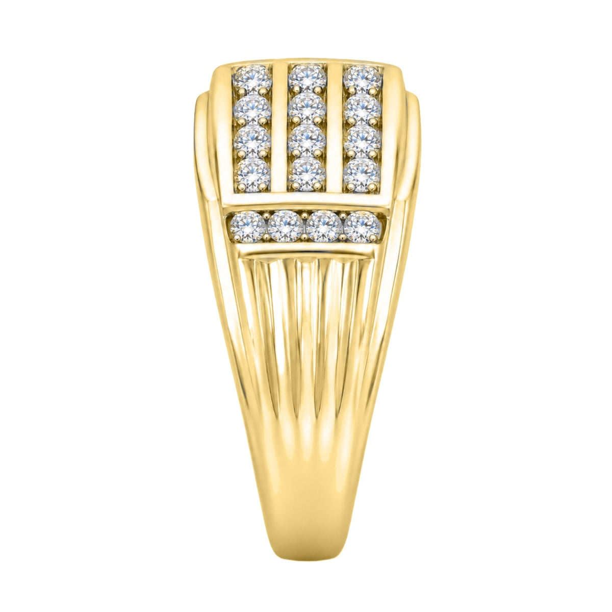 1 ct. T.W. Lab-Grown Diamond Round Engagement Ring in Sterling Silver or 14K Gold over Silver