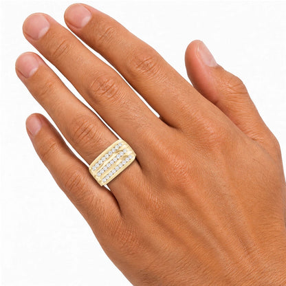 1 ct. T.W. Lab-Grown Diamond Round Engagement Ring in Sterling Silver or 14K Gold over Silver