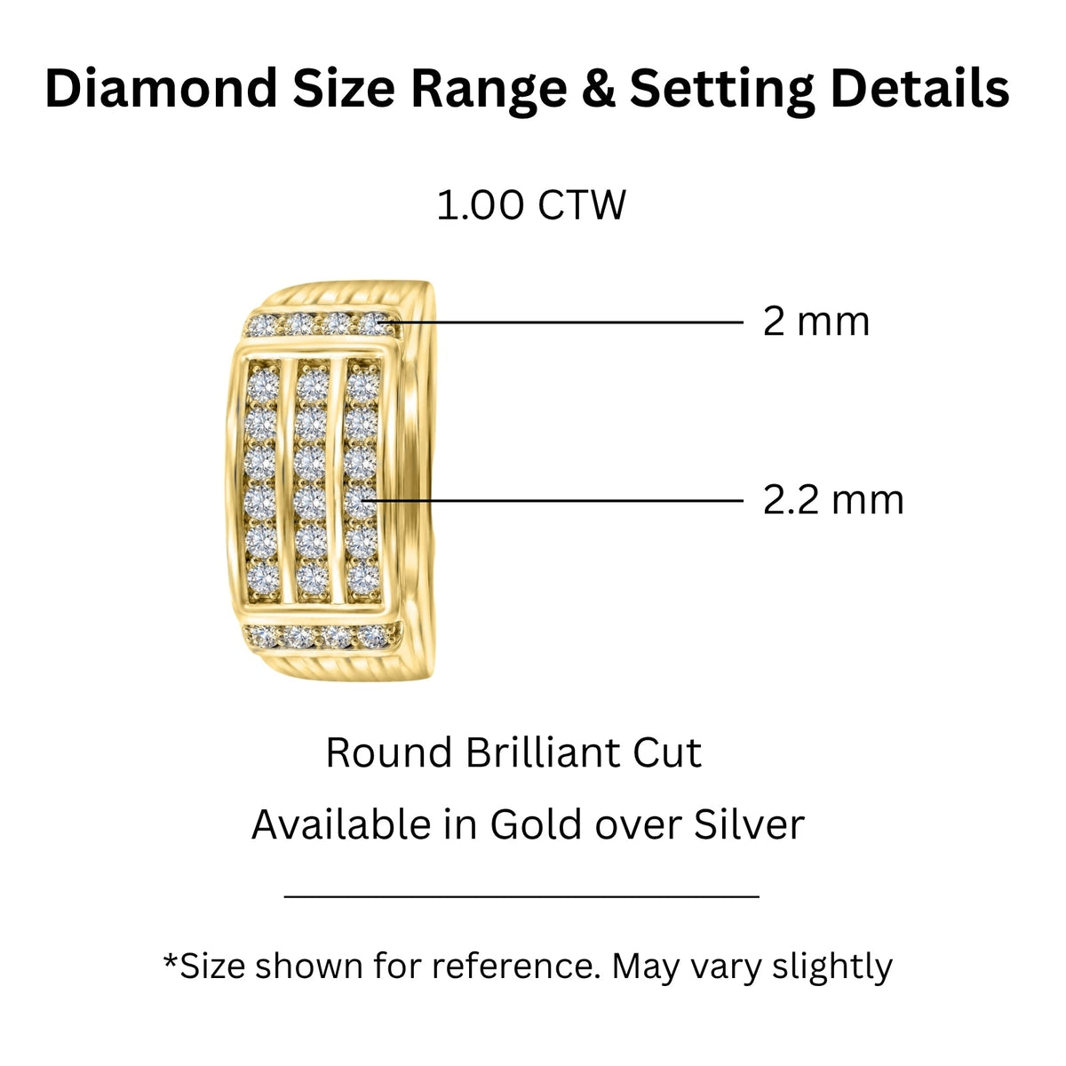 1 ct. T.W. Lab-Grown Diamond Round Engagement Ring in Sterling Silver or 14K Gold over Silver
