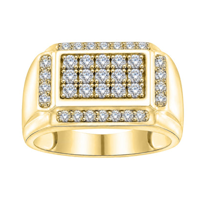 1 ct. T.W. Lab-Grown Diamond Round Engagement Ring in Sterling Silver or 14K Gold over Silver