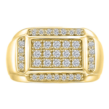 1 ct. T.W. Lab-Grown Diamond Round Engagement Ring in Sterling Silver or 14K Gold over Silver