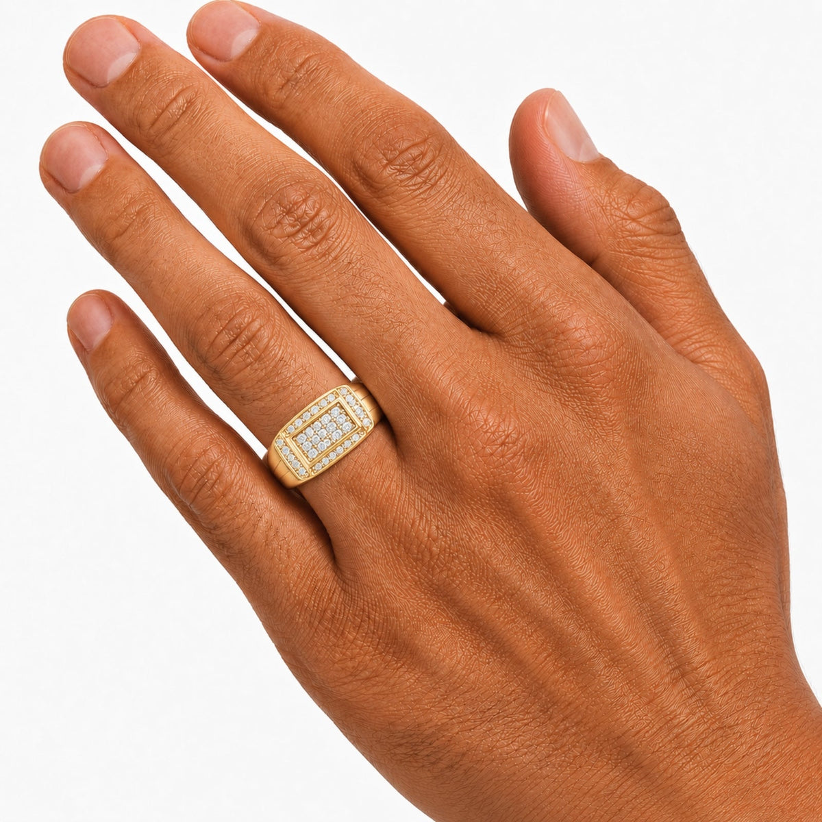 1 ct. T.W. Lab-Grown Diamond Round Engagement Ring in Sterling Silver or 14K Gold over Silver