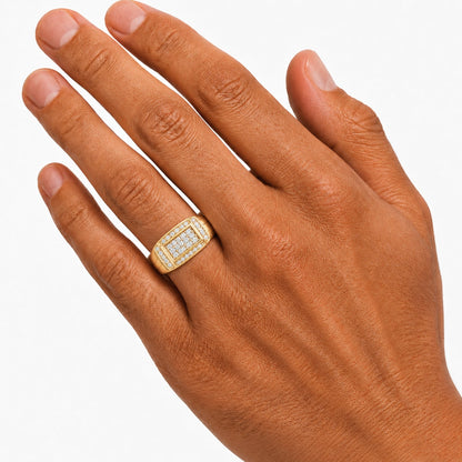 1 ct. T.W. Lab-Grown Diamond Round Engagement Ring in Sterling Silver or 14K Gold over Silver