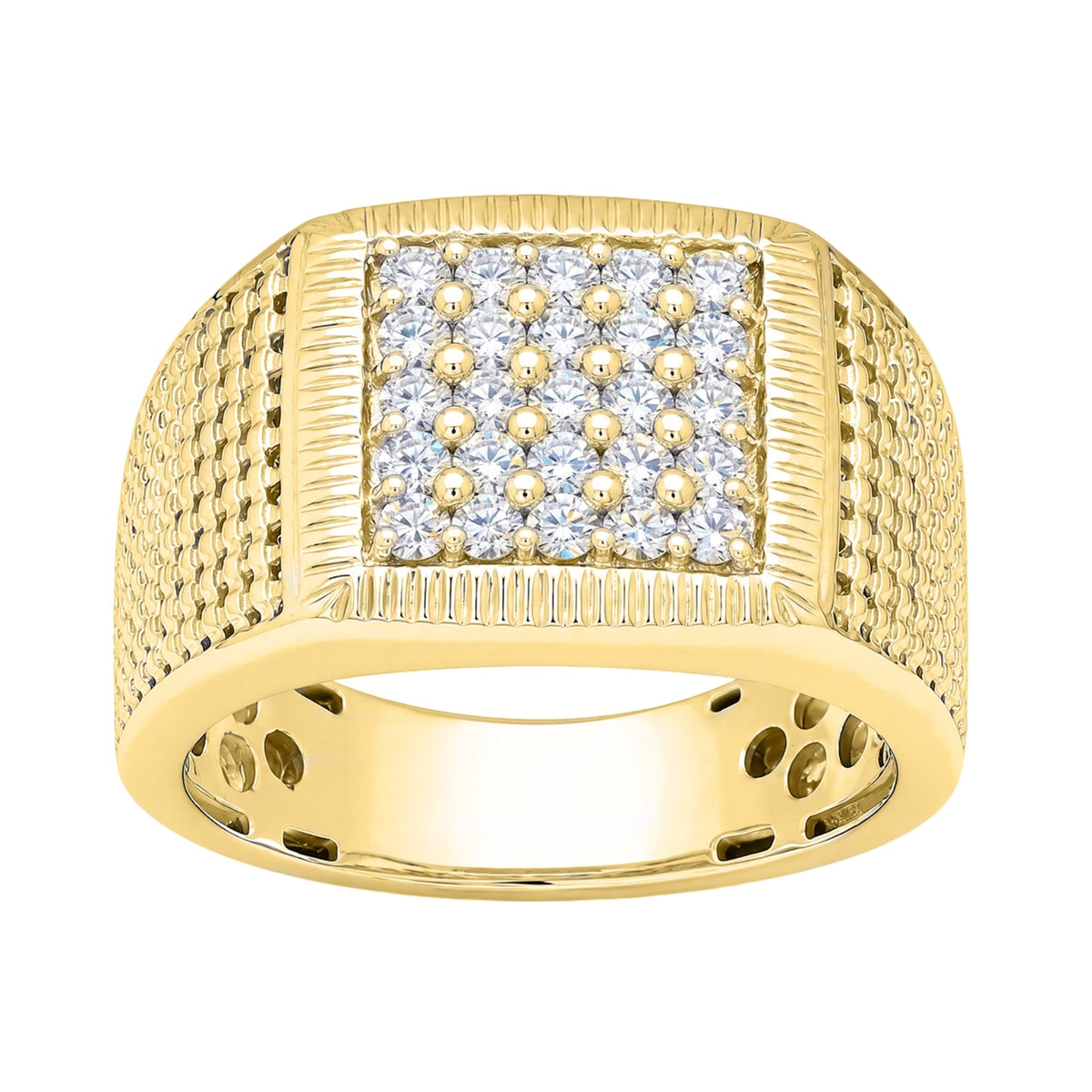1 ct. T.W. Lab-Grown Diamond Round Engagement Ring in Sterling Silver or 14K Gold over Silver