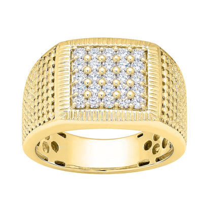 1 ct. T.W. Lab-Grown Diamond Round Engagement Ring in Sterling Silver or 14K Gold over Silver