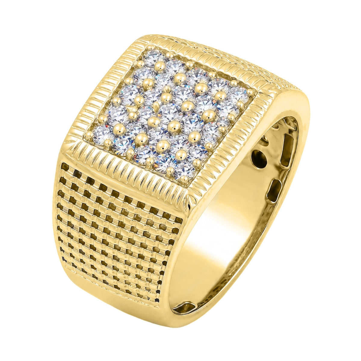 1 ct. T.W. Lab-Grown Diamond Round Engagement Ring in Sterling Silver or 14K Gold over Silver