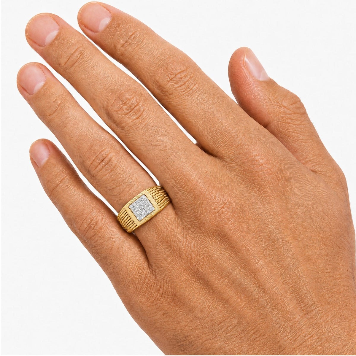 1 ct. T.W. Lab-Grown Diamond Round Engagement Ring in Sterling Silver or 14K Gold over Silver