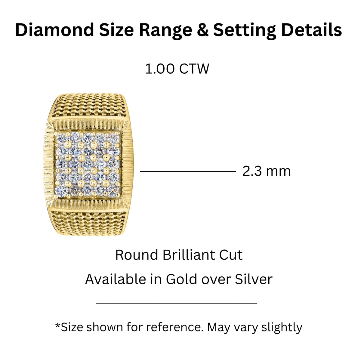 1 ct. T.W. Lab-Grown Diamond Round Engagement Ring in Sterling Silver or 14K Gold over Silver