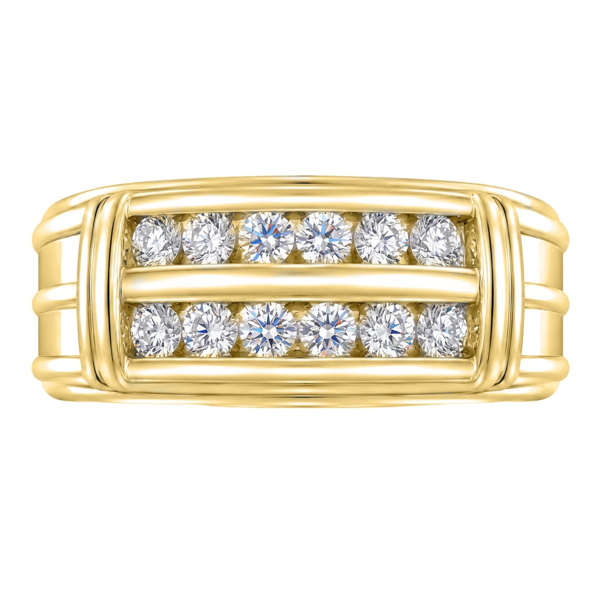 1 ct. T.W. Lab-Grown Diamond Round Engagement Ring in Sterling Silver or 14K Gold over Silver