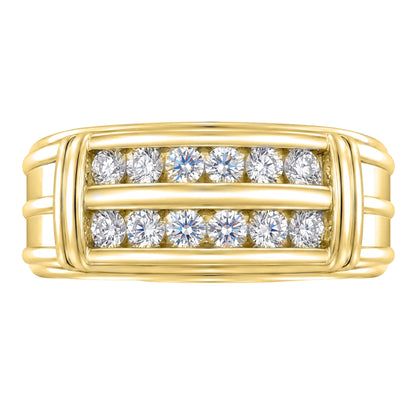 1 ct. T.W. Lab-Grown Diamond Round Engagement Ring in Sterling Silver or 14K Gold over Silver