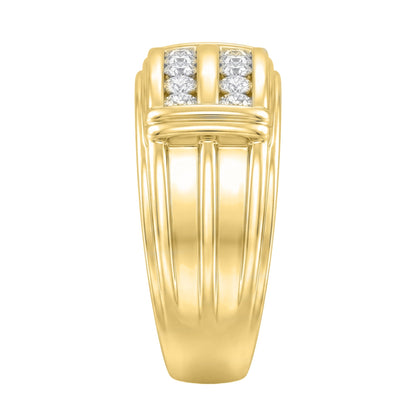 1 ct. T.W. Lab-Grown Diamond Round Engagement Ring in Sterling Silver or 14K Gold over Silver