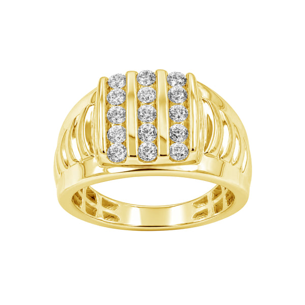 1.00 Carat T.W. Lab Grown Diamond Men's Ring (Assorted color)
