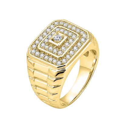 1 ct. T.W. Lab-Grown Diamond Round Engagement Ring in Sterling Silver or 14K Gold over Silver