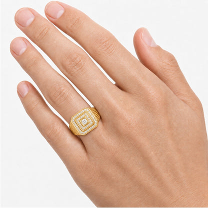 1 ct. T.W. Lab-Grown Diamond Round Engagement Ring in Sterling Silver or 14K Gold over Silver