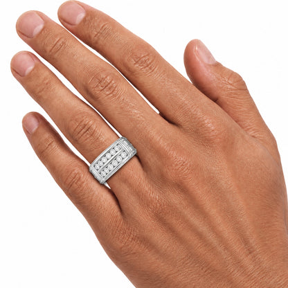 1 ct. T.W. Lab-Grown Diamond Round Engagement Ring in Sterling Silver or 14K Gold over Silver