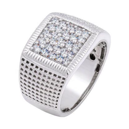 1 ct. T.W. Lab-Grown Diamond Round Engagement Ring in Sterling Silver or 14K Gold over Silver