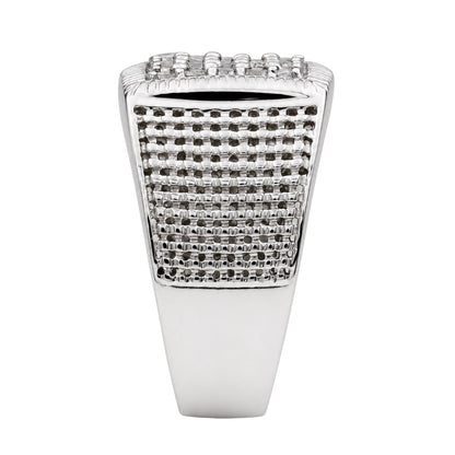 1 ct. T.W. Lab-Grown Diamond Round Engagement Ring in Sterling Silver or 14K Gold over Silver
