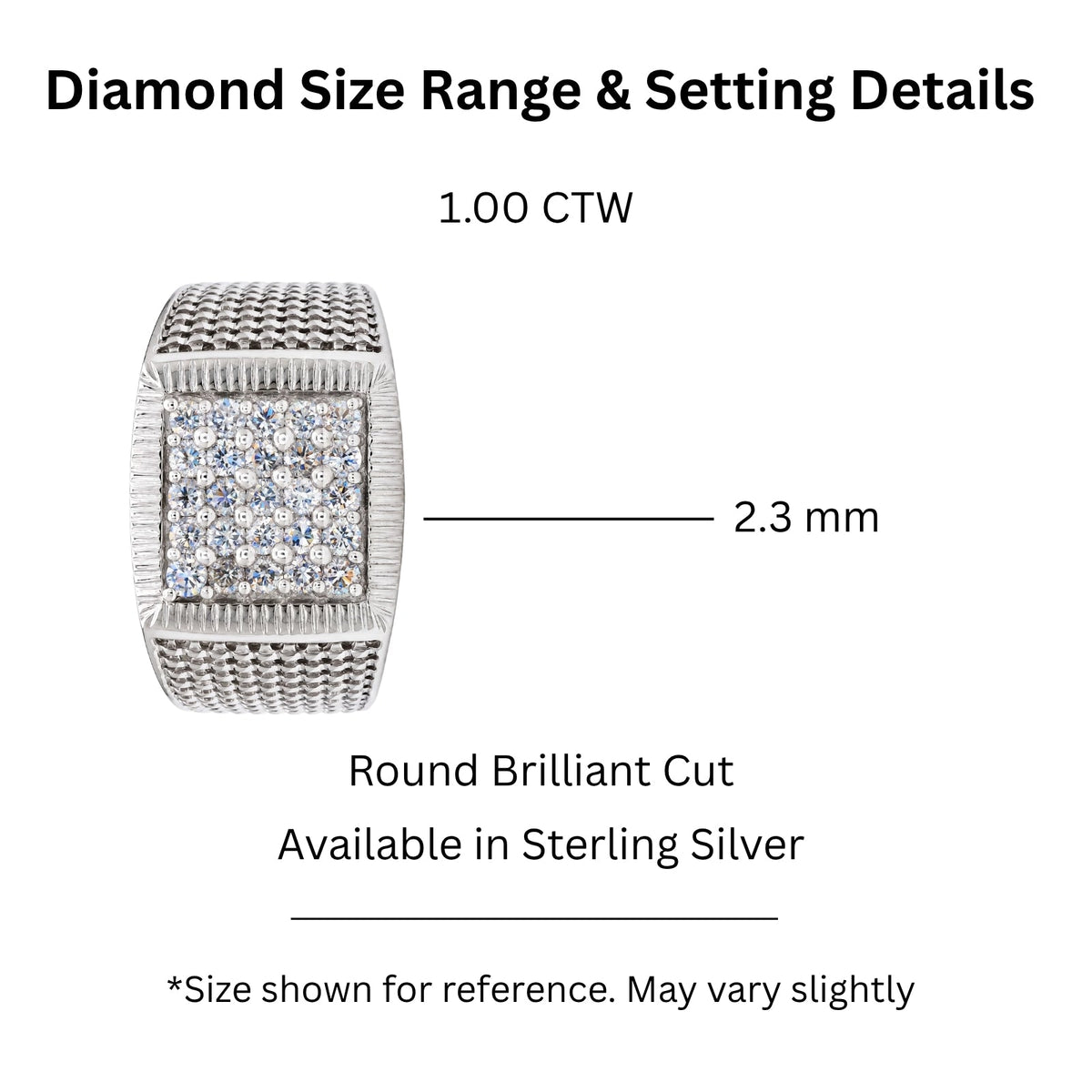 1 ct. T.W. Lab-Grown Diamond Round Engagement Ring in Sterling Silver or 14K Gold over Silver