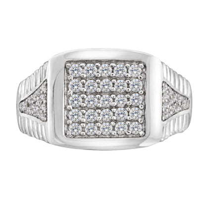 1 ct. T.W. Lab-Grown Diamond Round Engagement Ring in Sterling Silver or 14K Gold over Silver