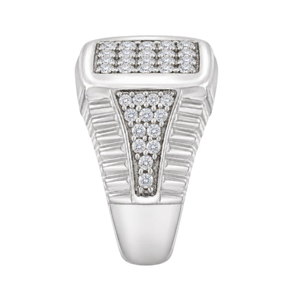 1 ct. T.W. Lab-Grown Diamond Round Engagement Ring in Sterling Silver or 14K Gold over Silver