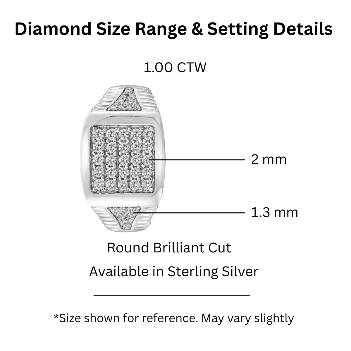 1 ct. T.W. Lab-Grown Diamond Round Engagement Ring in Sterling Silver or 14K Gold over Silver