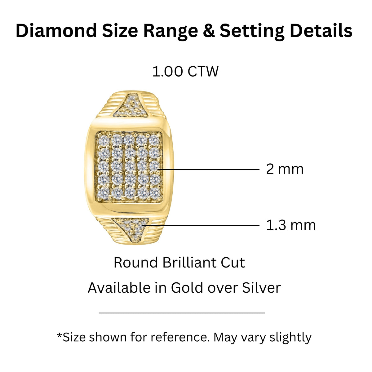 1 ct. T.W. Lab-Grown Diamond Round Engagement Ring in Sterling Silver or 14K Gold over Silver