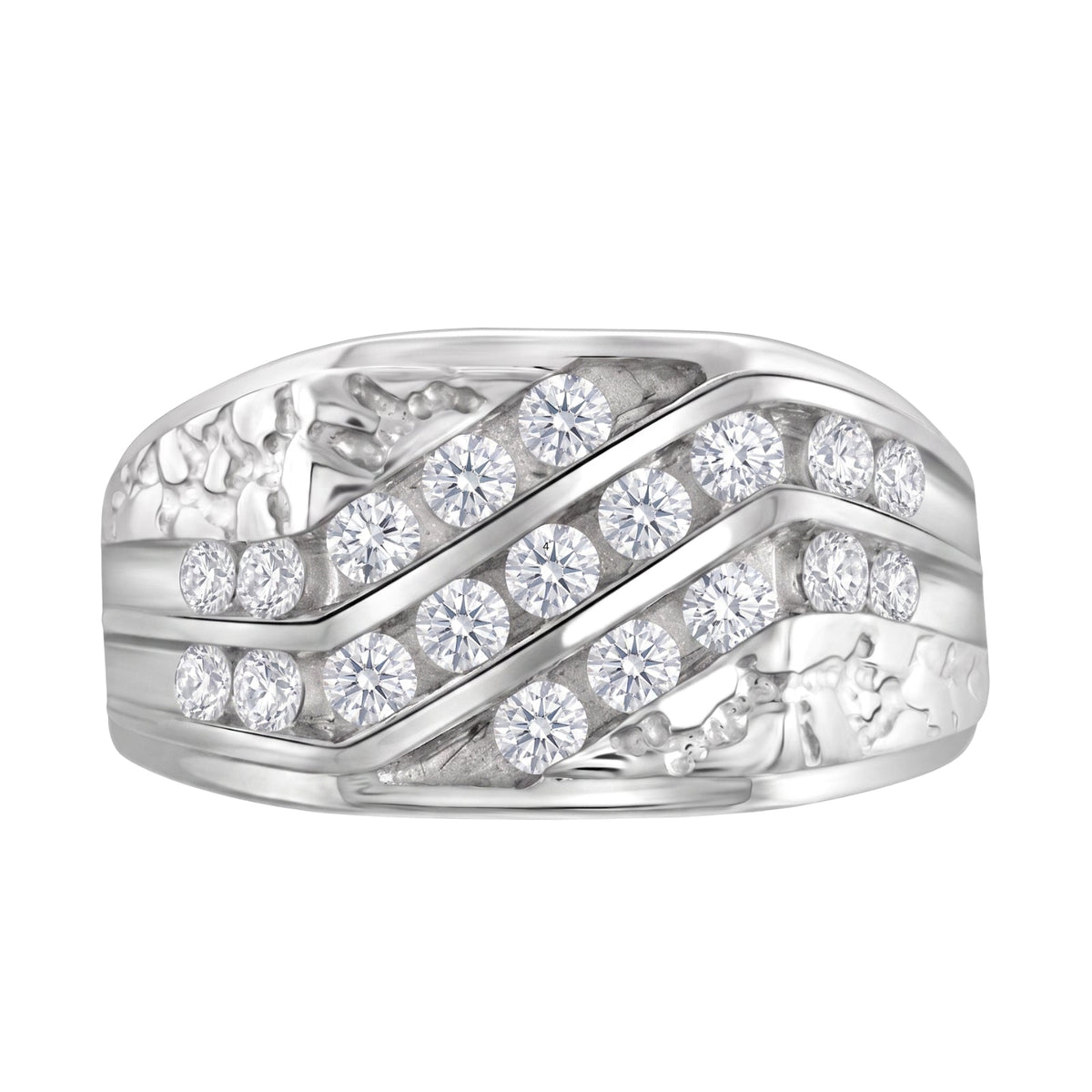 1 ct. T.W. Lab-Grown Diamond Round Engagement Ring in Sterling Silver or 14K Gold over Silver