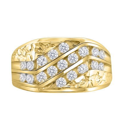 1 ct. T.W. Lab-Grown Diamond Round Engagement Ring in Sterling Silver or 14K Gold over Silver