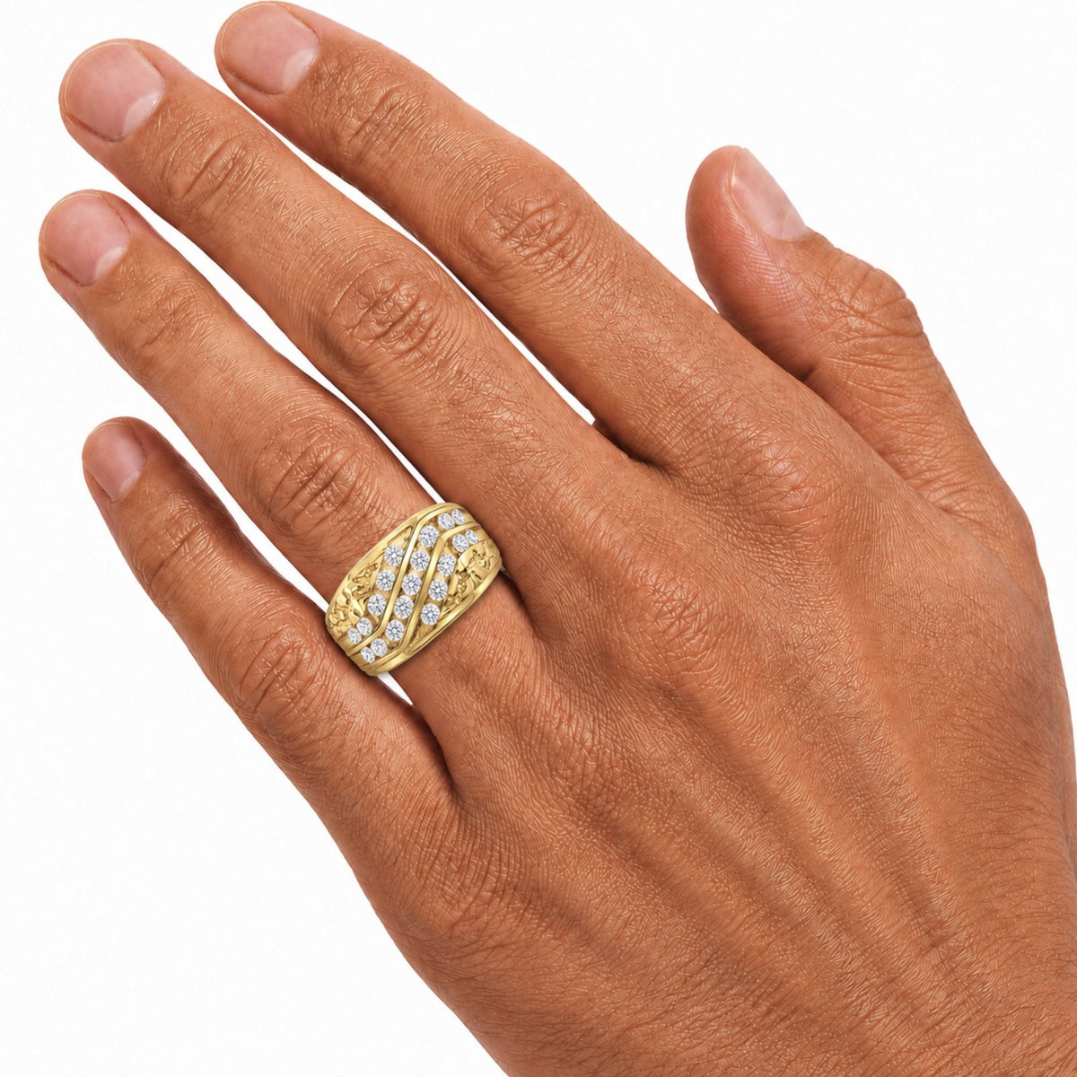 1 ct. T.W. Lab-Grown Diamond Round Engagement Ring in Sterling Silver or 14K Gold over Silver