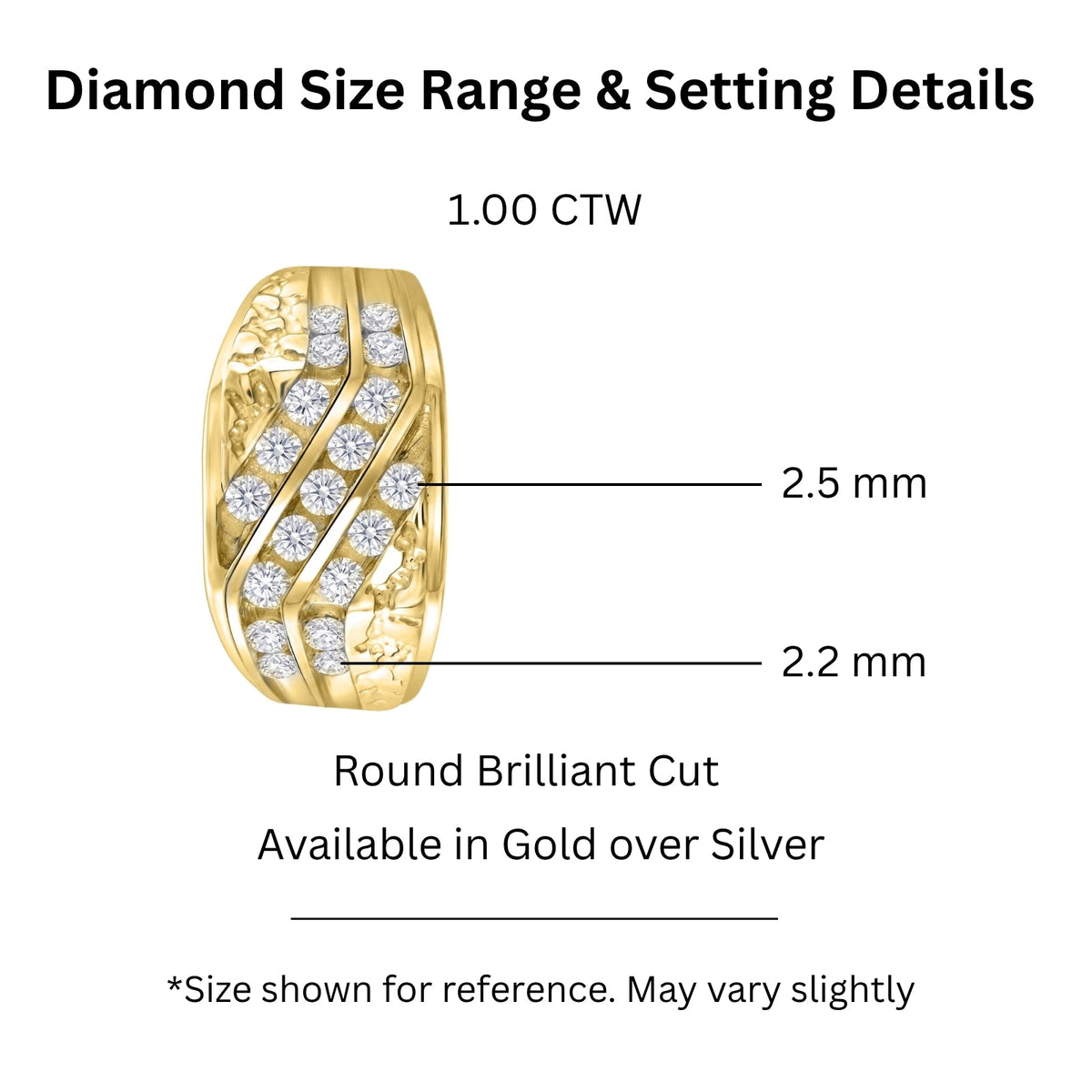1 ct. T.W. Lab-Grown Diamond Round Engagement Ring in Sterling Silver or 14K Gold over Silver