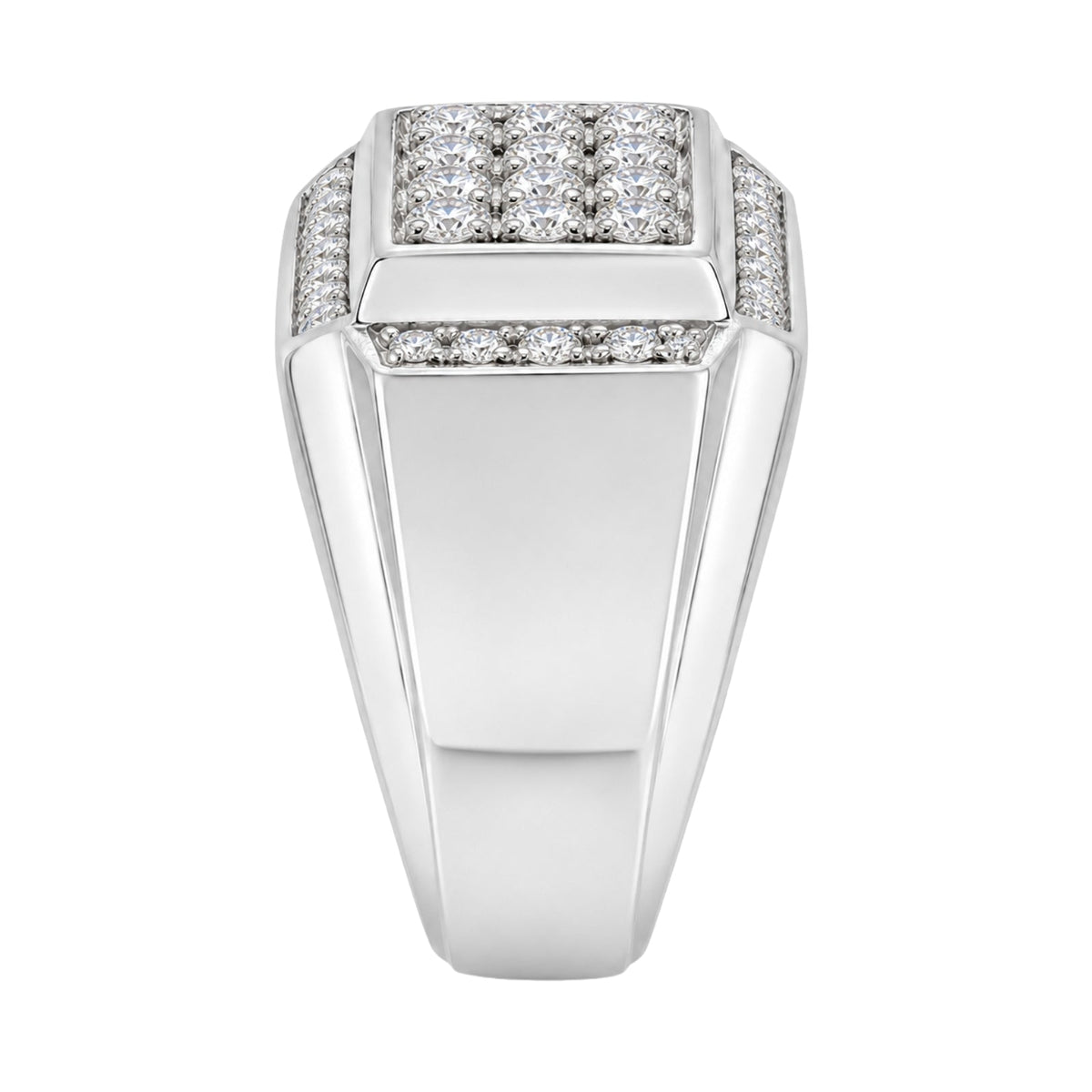 1 ct. T.W. Lab-Grown Diamond Round Engagement Ring in Sterling Silver or 14K Gold over Silver