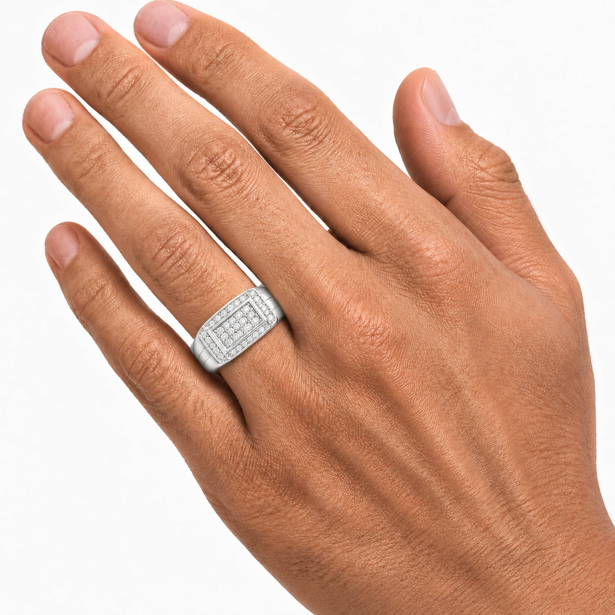 1 ct. T.W. Lab-Grown Diamond Round Engagement Ring in Sterling Silver or 14K Gold over Silver