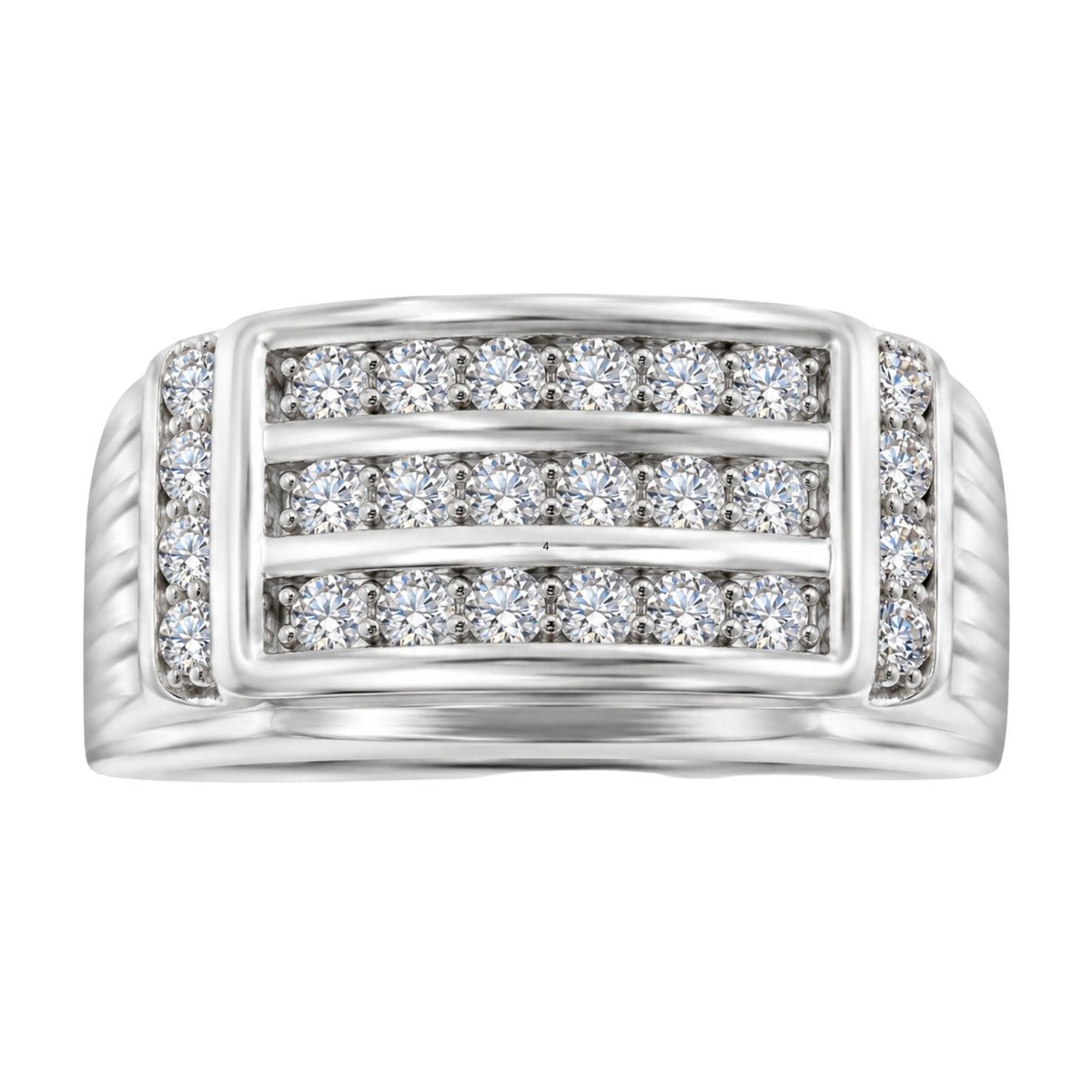 1 ct. T.W. Lab-Grown Diamond Round Engagement Ring in Sterling Silver or 14K Gold over Silver