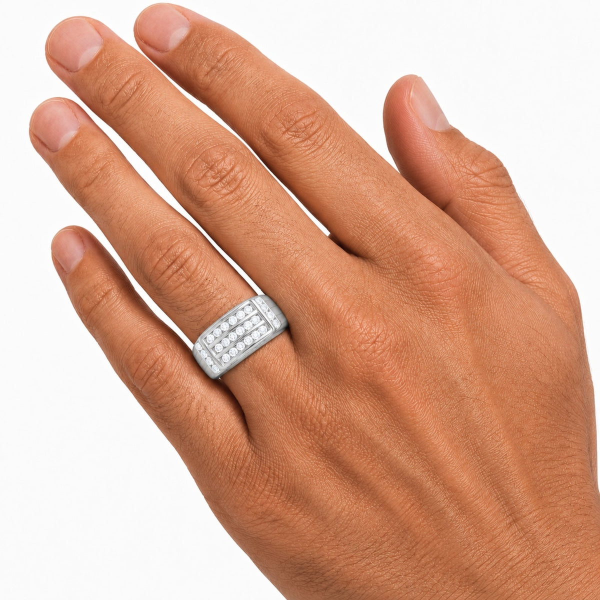 1 ct. T.W. Lab-Grown Diamond Round Engagement Ring in Sterling Silver or 14K Gold over Silver