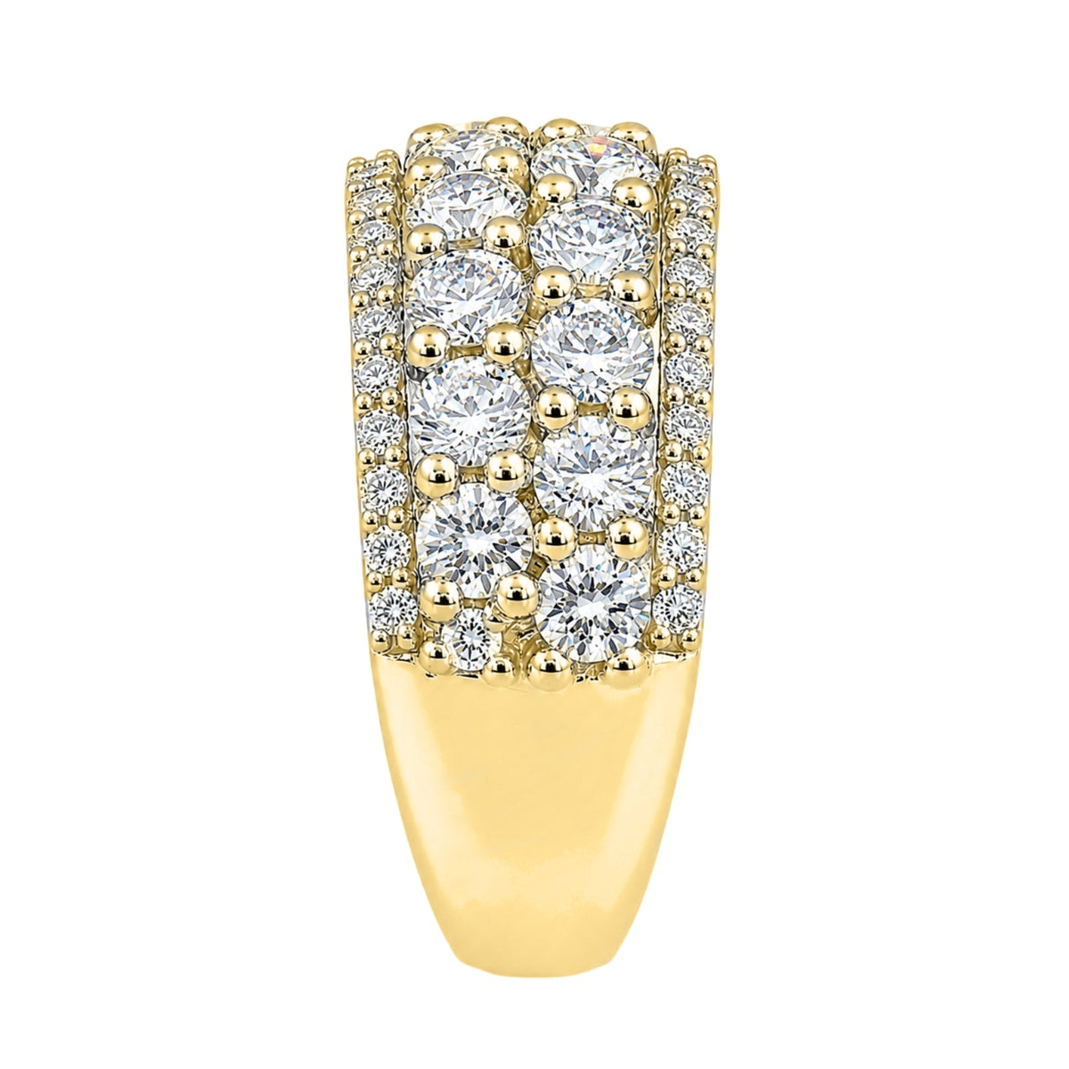 3 ct. T.W. Lab-Grown Diamond Round Statement Engagement Ring in Sterling Silver or 14K Gold over Silver