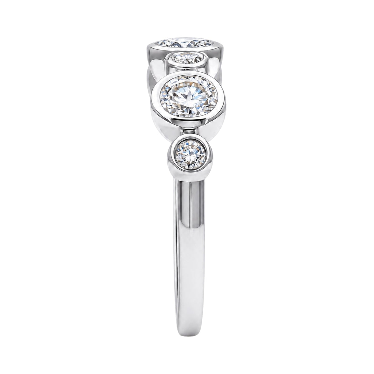 1 ct. T.W. Lab-Grown Diamond Round Statement Engagement Ring in Sterling Silver or 14K Gold over Silver