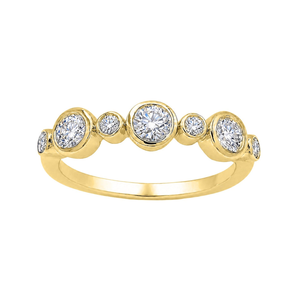 1 ct. T.W. Lab-Grown Diamond Round Statement Engagement Ring in Sterling Silver or 14K Gold over Silver