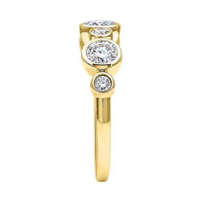 1 ct. T.W. Lab-Grown Diamond Round Statement Engagement Ring in Sterling Silver or 14K Gold over Silver