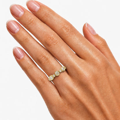 1 ct. T.W. Lab-Grown Diamond Round Statement Engagement Ring in Sterling Silver or 14K Gold over Silver