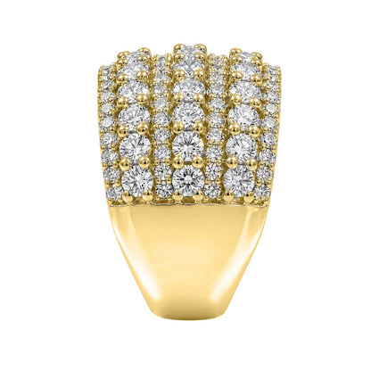 3 ct. T.W. Lab-Grown Diamond Round Statement Engagement Ring in Sterling Silver or 14K Gold over Silver