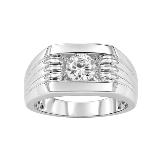 Men's 1 ct. T.W. Lab-Grown Diamond Ring in Sterling Silver or 14K Gold over Silver