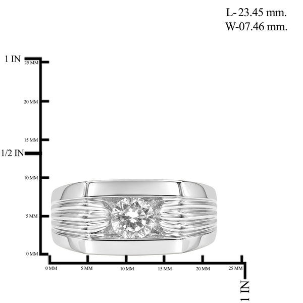 1.00 Carat T.W. Lab Grown Diamond Men's Ring (Assorted color)