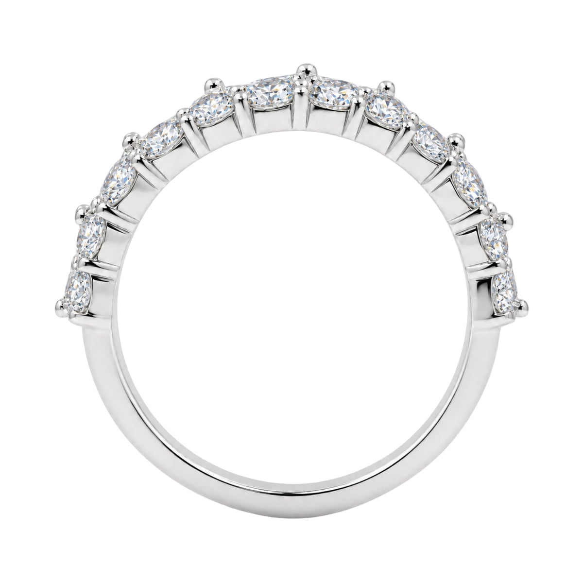 4.1 ct. T.W. Lab-Grown Diamond Round Band Wedding Ring in Sterling Silver or 14K Gold over Silver