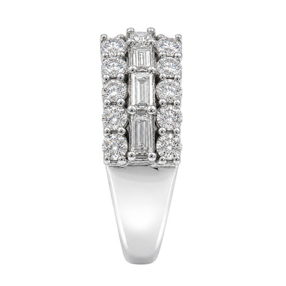 4.1 ct. T.W. Lab-Grown Diamond Round Band Wedding Ring in Sterling Silver or 14K Gold over Silver