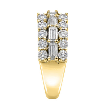 4.1 ct. T.W. Lab-Grown Diamond Round Band Wedding Ring in Sterling Silver or 14K Gold over Silver