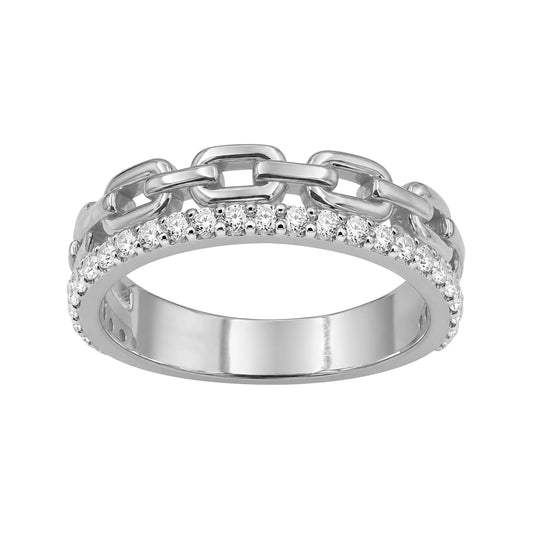 1/2 ct. T.W. Lab-Grown Diamond Ring in Sterling Silver or 14K Gold over Silver