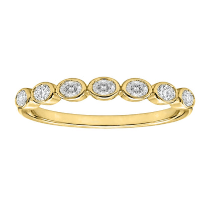 Lab-Grown Diamond Round 7 Stone Ring in 14K White Gold or 14K Yellow Gold