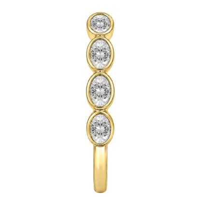 Lab-Grown Diamond Round 7 Stone Ring in 14K White Gold or 14K Yellow Gold